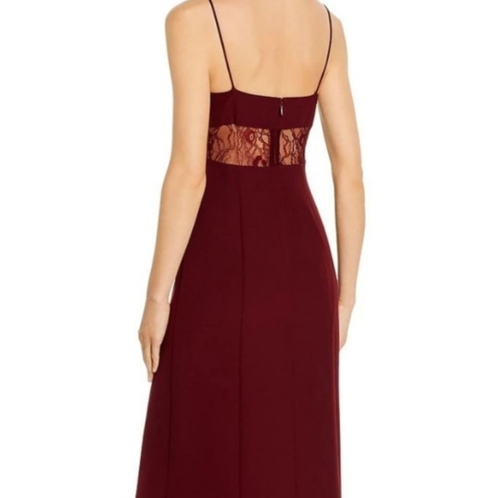 Gorgeous Floor Length Womens Lace Insert Gown SZ 10